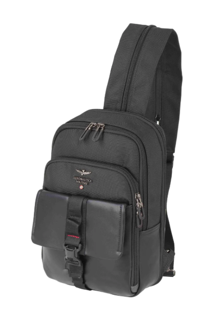 Obrázek z Batoh sling Aeronautica Militare Typhoon AM-591-01 černá 7 L 