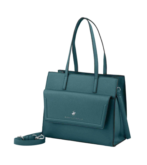 Obrázek z Kabelka Beverly Hills Polo Club BH-4200-34 petrolejová 10,85 L 