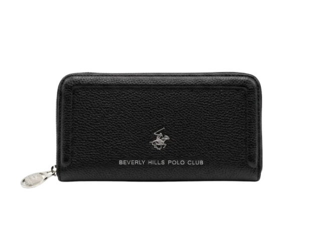Obrázek z Dámská peněženka Beverly Hills Polo Club zip BH-4204-01 černá 