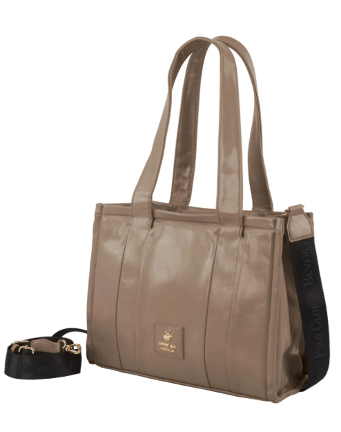 Obrázek z Dámská kabelka Beverly Hills Polo Club BH-4300-60 béžová 9,4 L 
