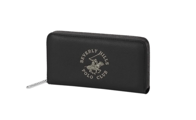Obrázek z Dámská peněženka Beverly Hills Polo Club zip BH-4265-01 černá 