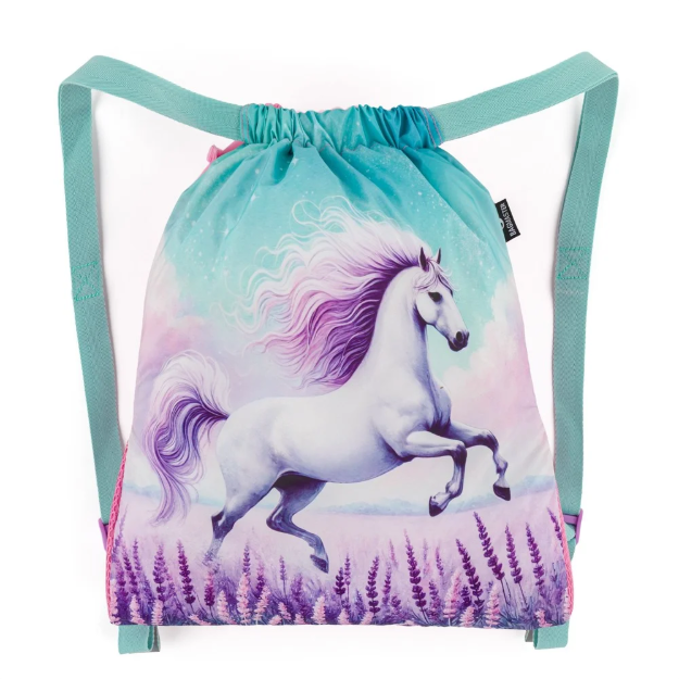 Obrázek z Bagmaster SÁČEK LUMI 26 B školní na přezůvky / tělocvik – kůň Růžová 1,5 l 