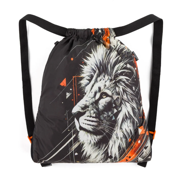 Obrázek z Bagmaster SÁČEK VEGA 26 A školní na přezůvky / tělocvik – lev Černá 1.5 l 