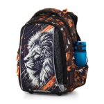 Obrázek z Bagmaster VEGA 26 A malý školní set pro prvňáčky – lev Oranžová 22 l 