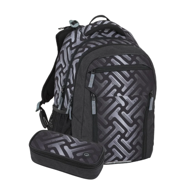 Obrázek z Bagmaster PORTO 26 A školní set – šedý Šedá 29 l 