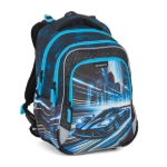 Obrázek z Bagmaster LUMI 26 C velký školní set pro prvňáčky – auto Modrá 25 l 
