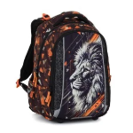 Obrázek z Bagmaster VEGA 26 A velký školní set pro prvňáčky – lev Oranžová 22 l 