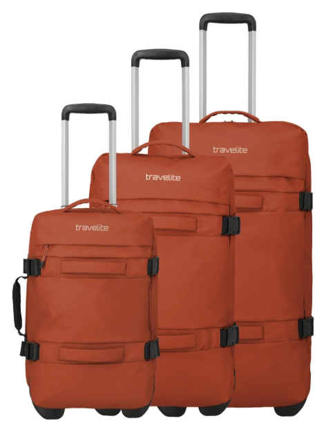 Obrázek z Travelite Bolonia Wheeled Duffle S,M,L Orange S: 35 l / M: 50 l / L: 75 L 