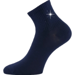Obrázek z LONKA Ponožky dámské elegantní FLITANA 04 s kamínky TMAVĚ MODRÉ (3 páry) 