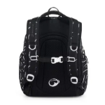 Obrázek z Bagmaster NOMAD 25 A studentský batoh – černo-bílý Černá 30 l 