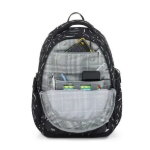 Obrázek z Bagmaster NOMAD 25 A studentský batoh – černo-bílý Černá 30 l 