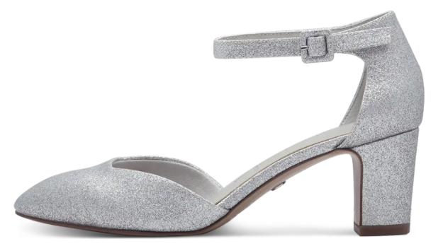Obrázek z Tamaris 1-24432-41-919 Dámské sandály na podpatku silver 