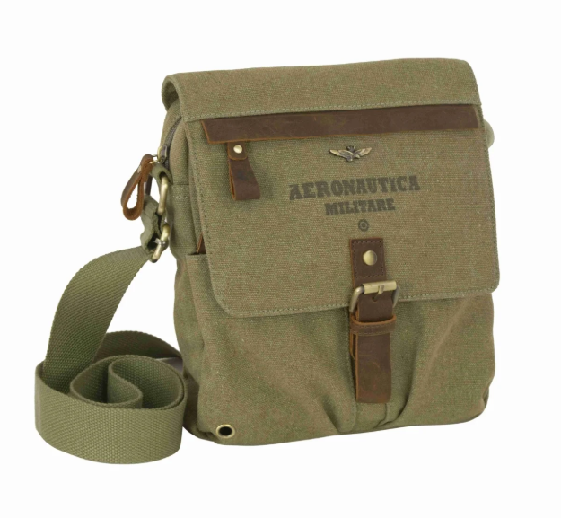 Obrázek z Taška cross Aeronautica Militare Canvas L AM-611-33 khaki 6 L 