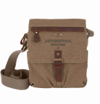 Obrázek z Taška cross Aeronautica Militare Canvas L AM-611-25 hnědá 6 L 