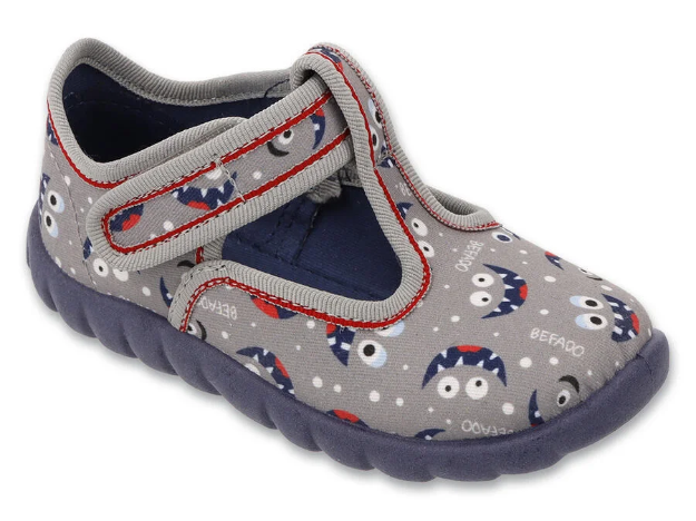 Obrázek z BEFADO 627P020 bačkorky FLEXI šedé přišerky 