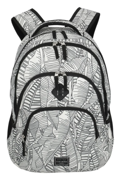 Obrázek z Travelite Basics Backpack Print White 22 L 