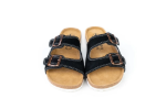 Obrázek z Dětské barefoot korkové pantofle černé 