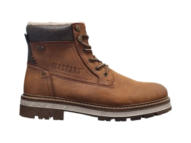Obrázek z Mustang 15M0091001 Pánské zimní kotníkové boty cognac 