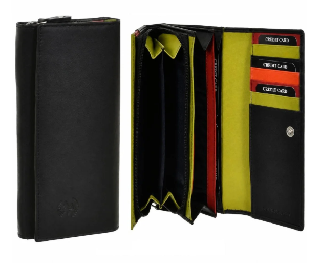 Obrázek z Dámská peněženka BHPC Colorfull long - černá BH-2966-01 černá 