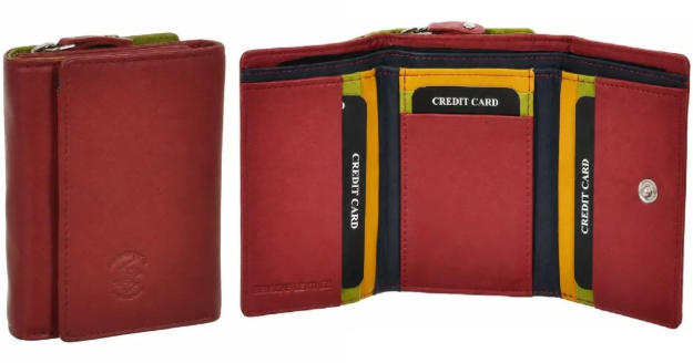 Obrázek z Dámská peněženka BHPC Colorfull combi S - červená BH-2970-02 červená 