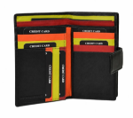 Obrázek z Dámská peněženka BHPC Colorfull combi flap BH-2969-01 černá 