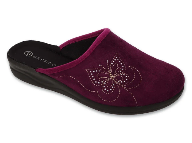 Obrázek z BEFADO 551D022 pantofle HOME GO motýl 