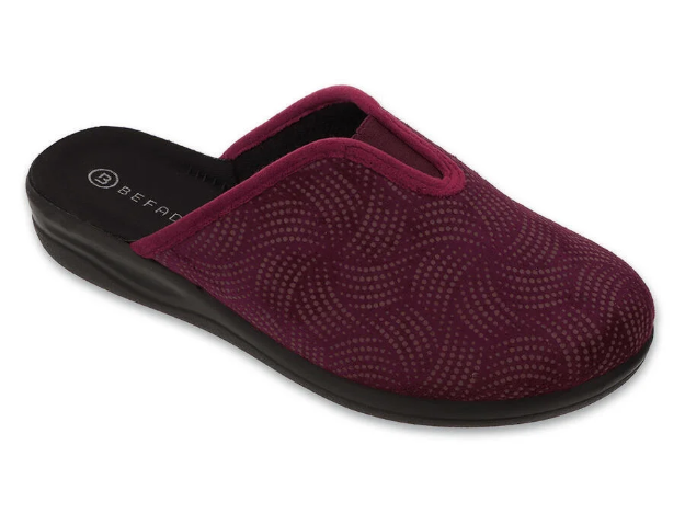 Obrázek z BEFADO 551D020 pantofle HOME GO vínové 