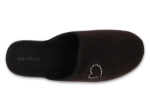 Obrázek z BEFADO 551D015 pantofle HOME GO černé srdce 