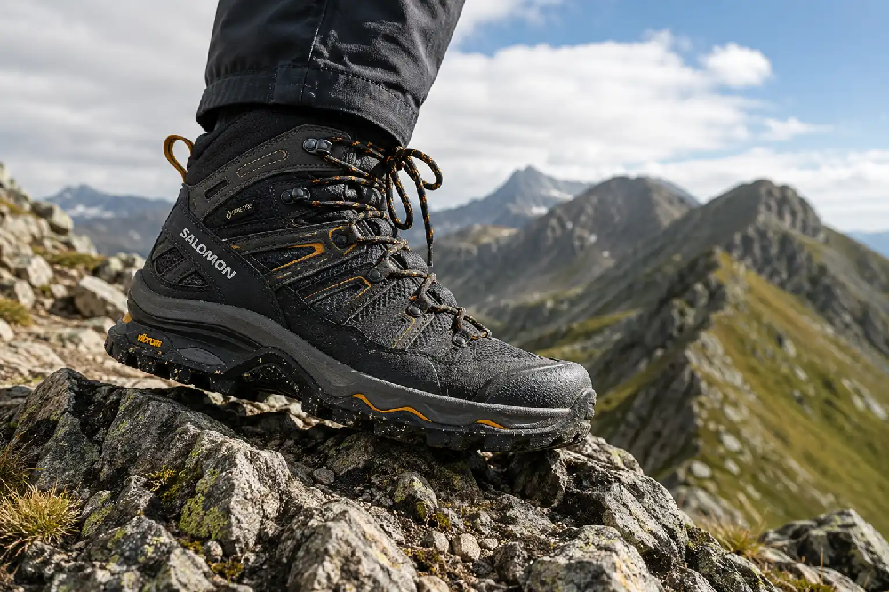 Pánská outdoor treková obuv s protiskluzovou podrážkou Vibram